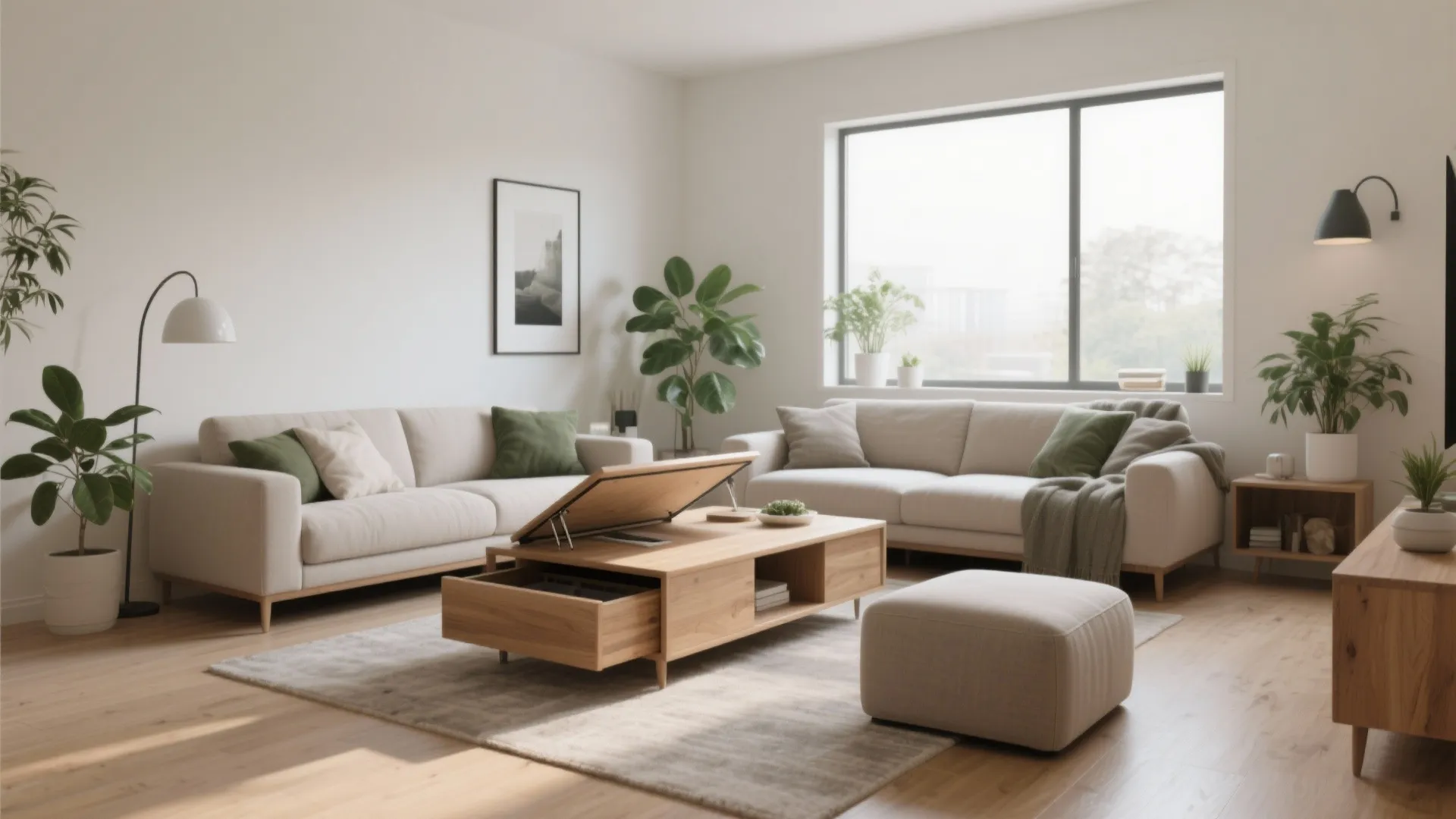 4. Multi-functional furniture pieces