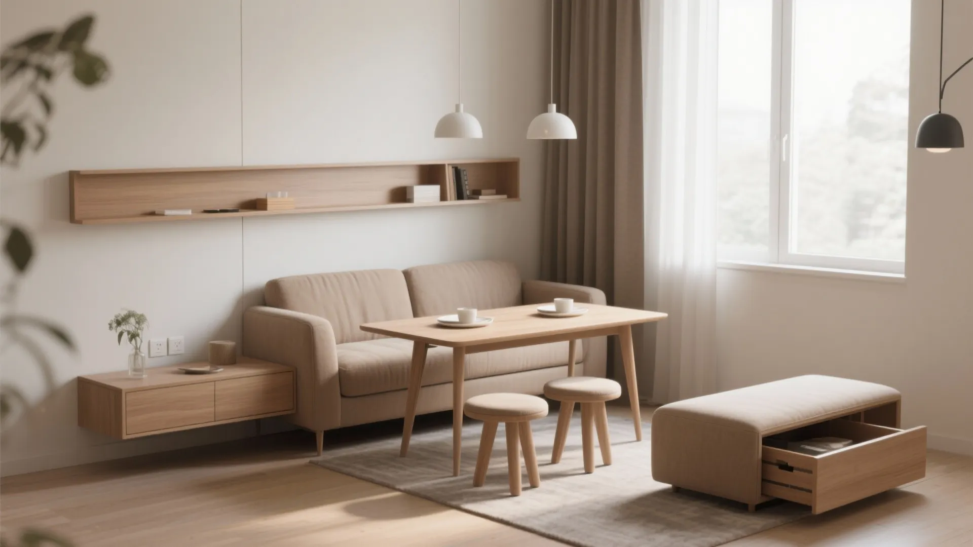 2. Multi-functional furniture