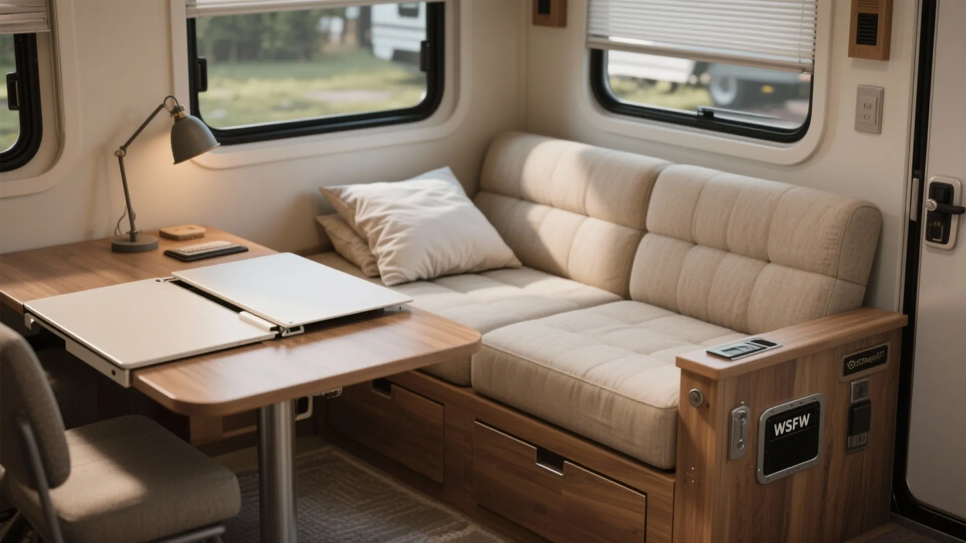 1. Zone with multi-functional furniture