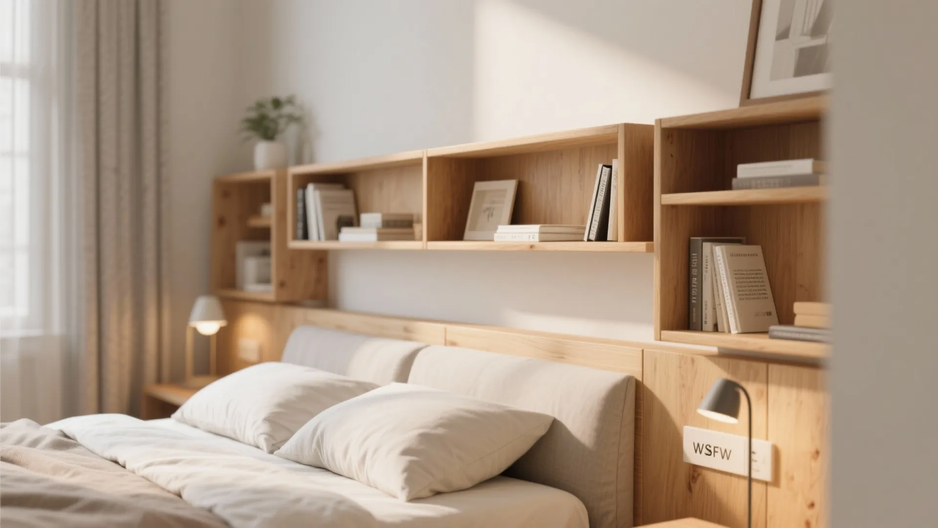 6. Multi-Functional Headboard