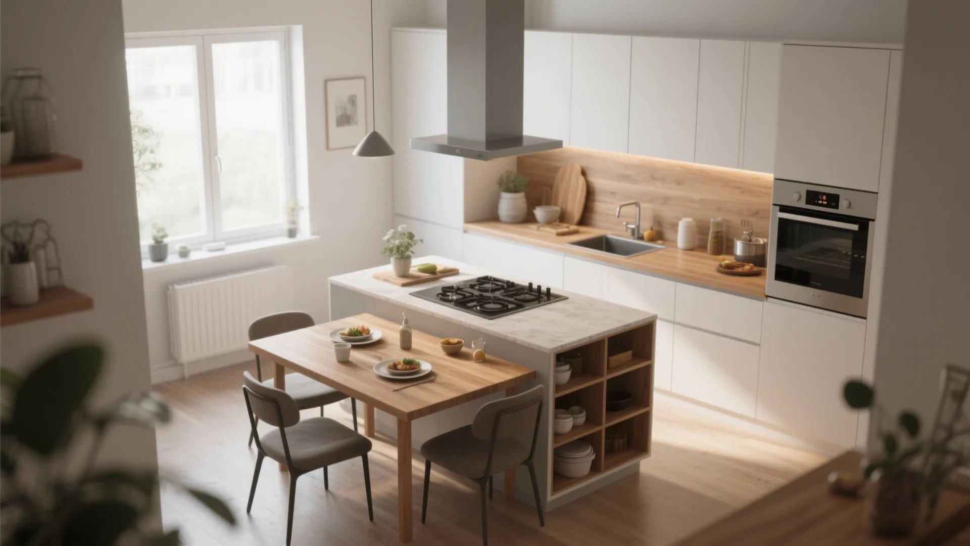 4. Multi-Functional Kitchen Islands