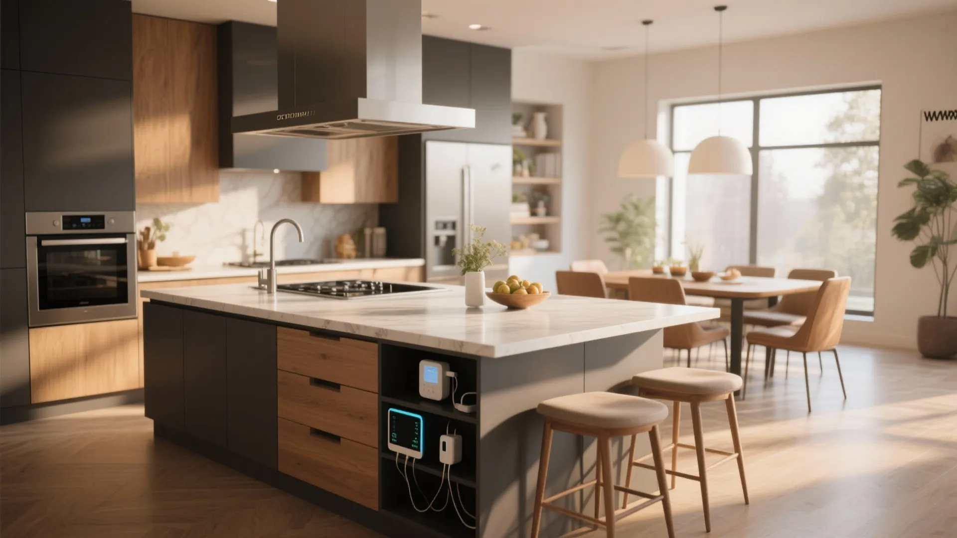 5. Multi-Functional Kitchen Islands