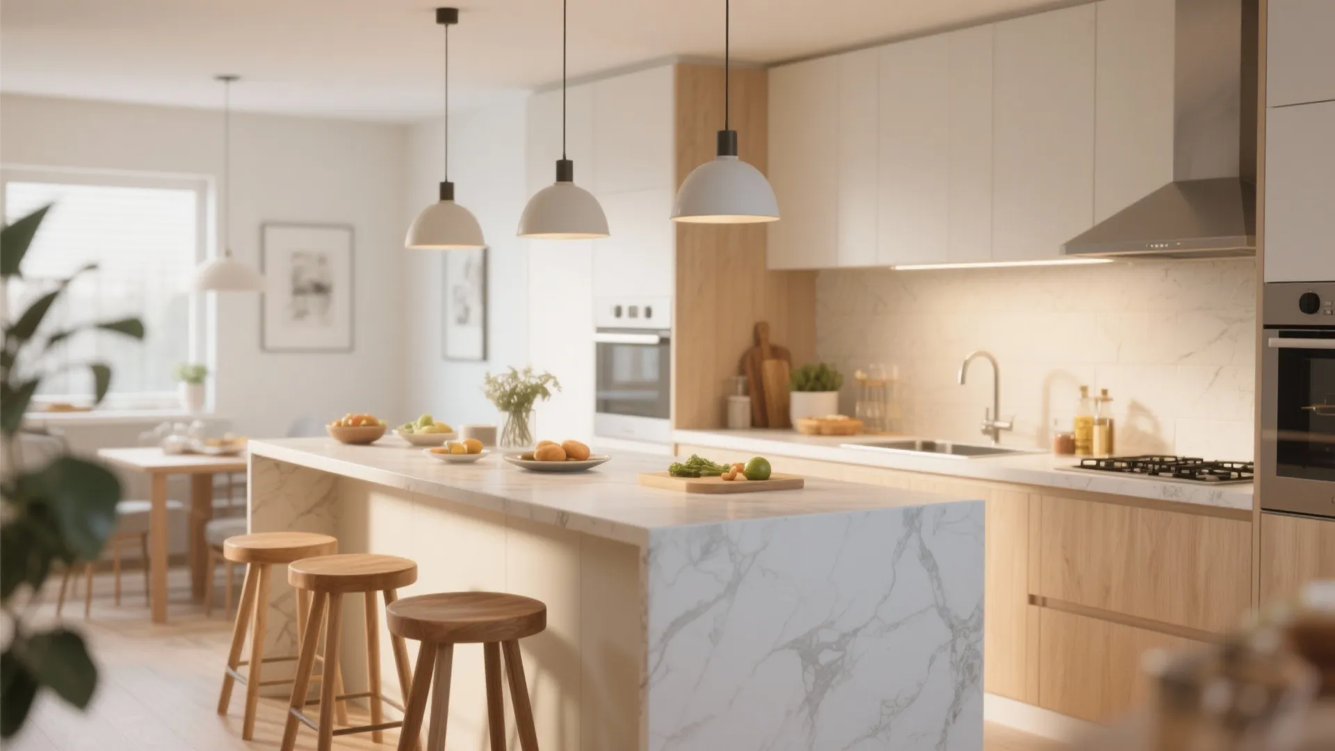 2. Multi-Functional Kitchen Island