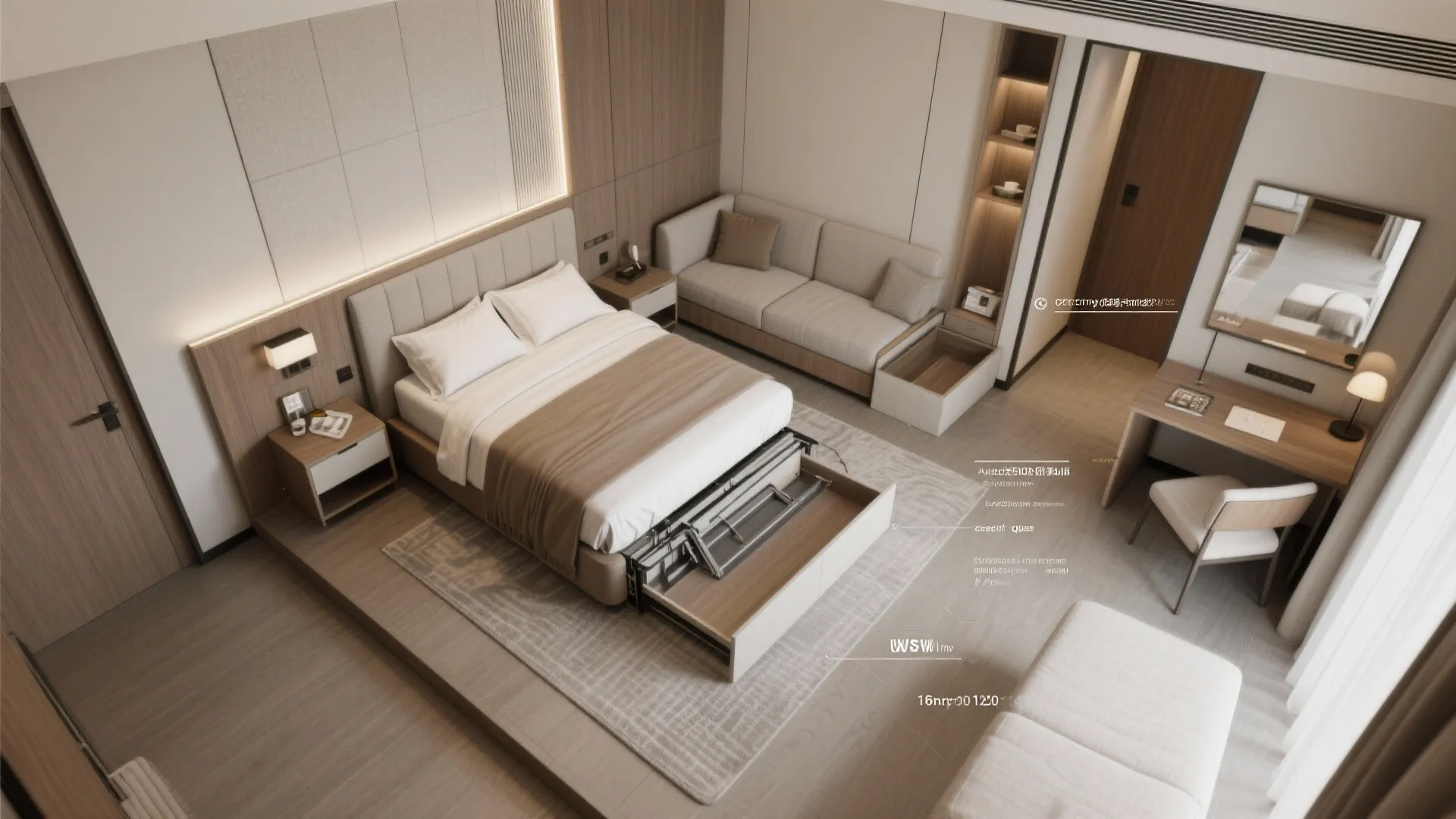 3. Choose multi-functional furniture for peak occupancy