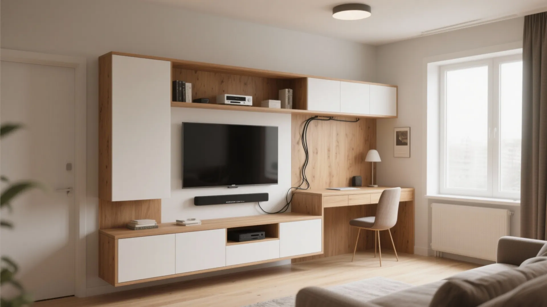 Multi-Functional Media Console Unit