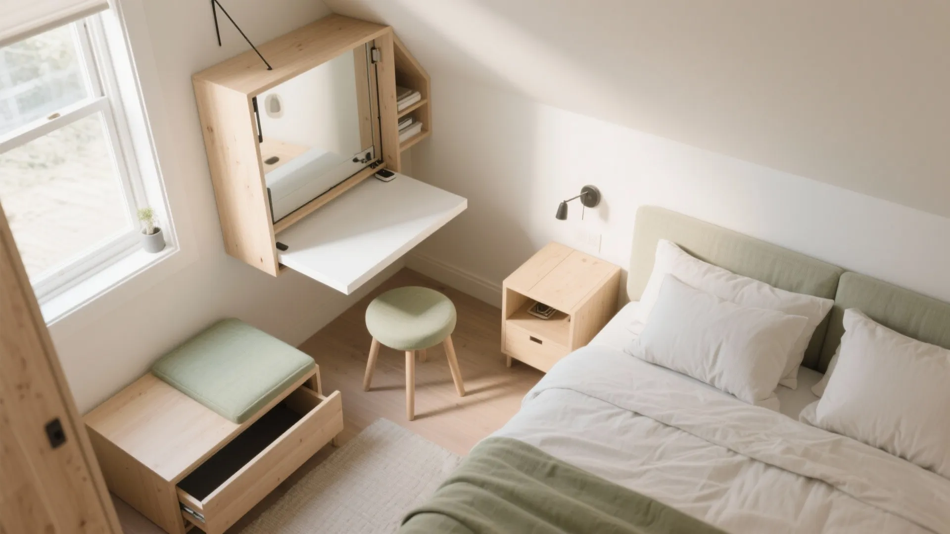 Multi-functional furniture with hidden storage