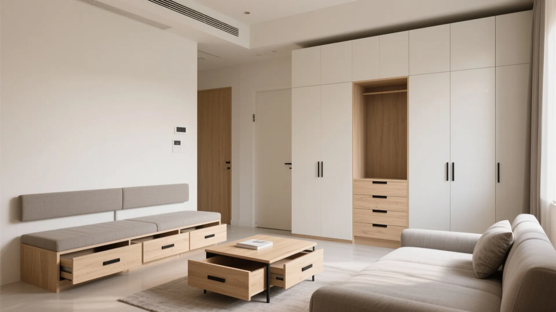Multi-Functional Furniture and Built-In Storage