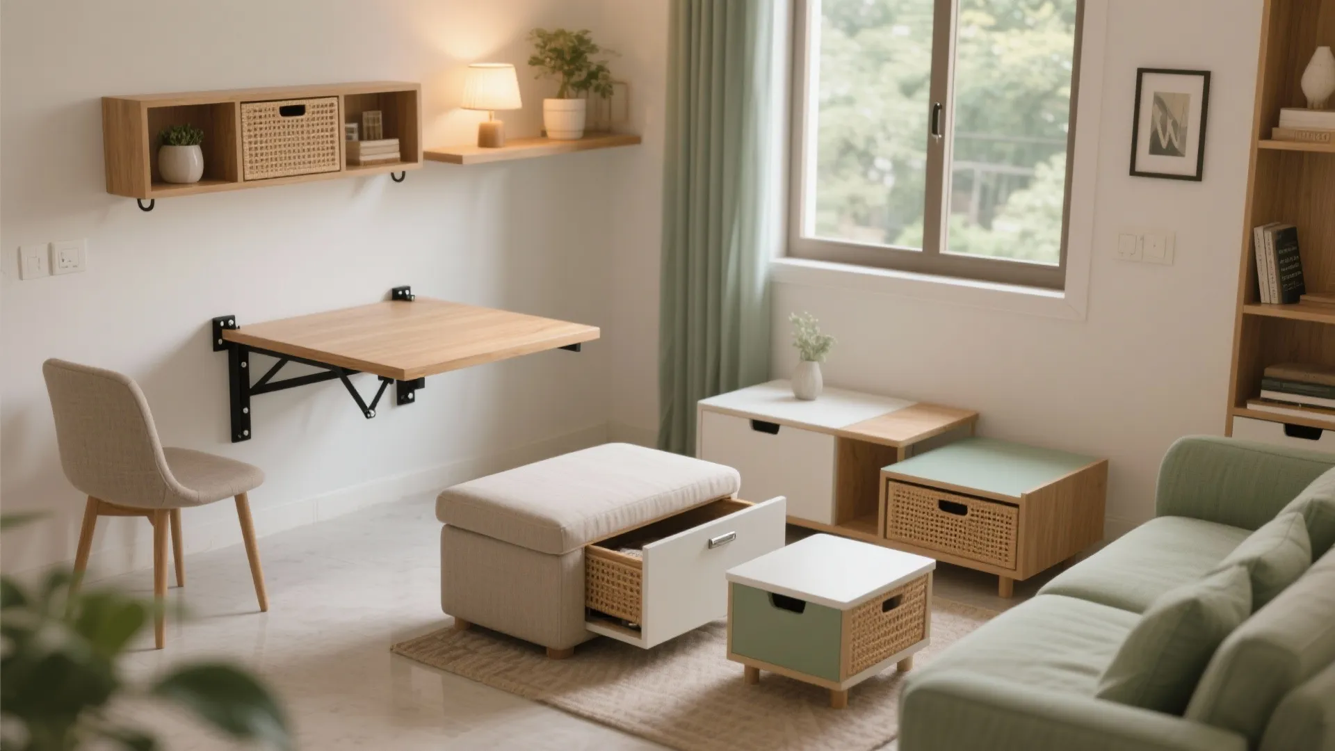 Multifunctional furniture that adapts all day