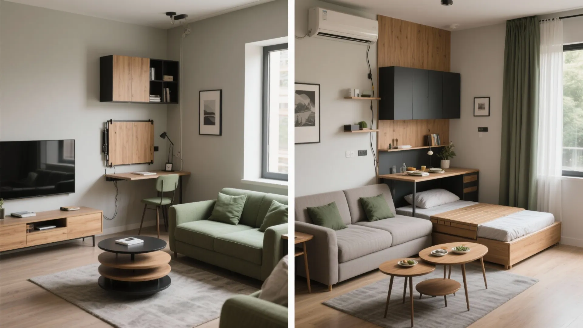 2) Multi-functional furniture that works twice as hard