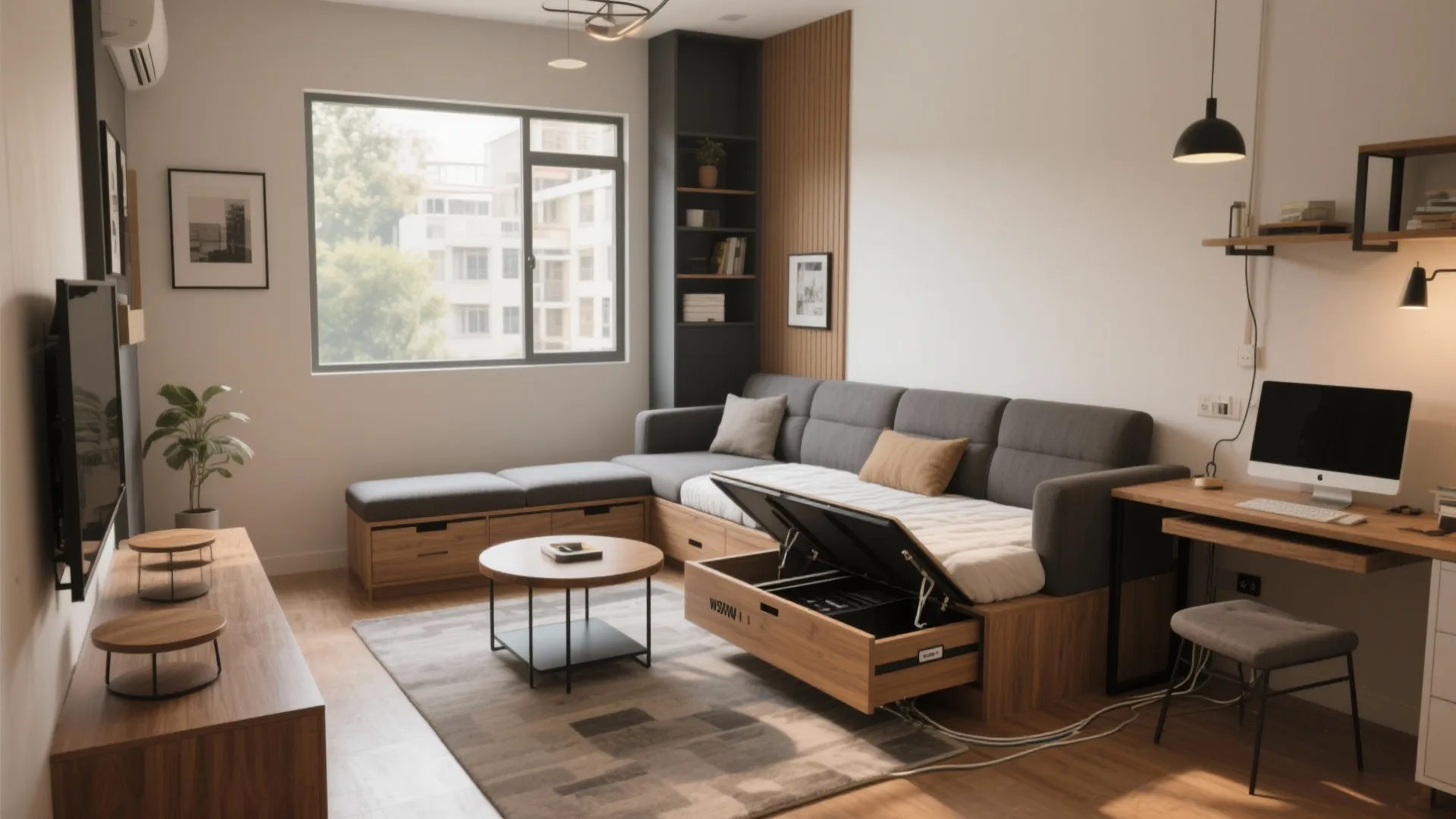 Multi-Functional Furniture & Hidden Storage