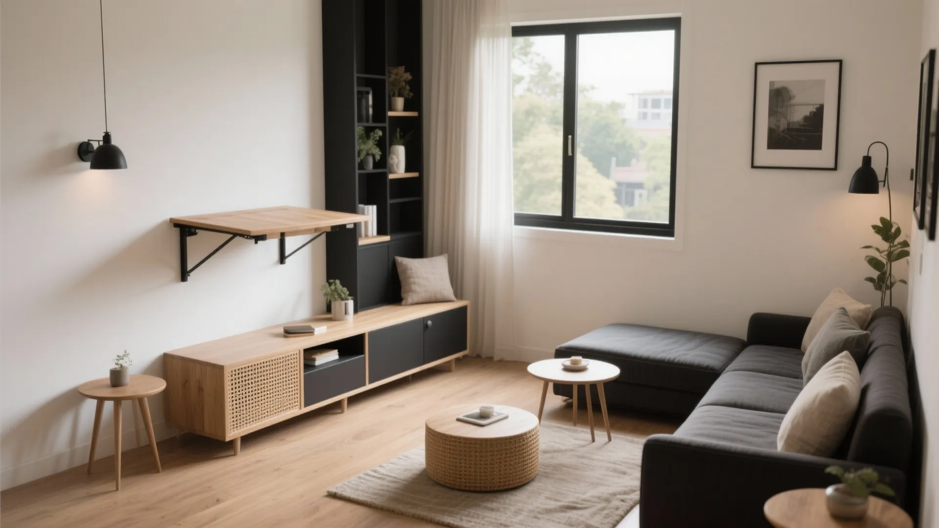 Multifunctional furniture that hides storage