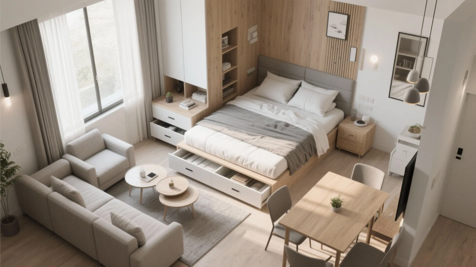 Multifunctional furniture that bends the day to your routine