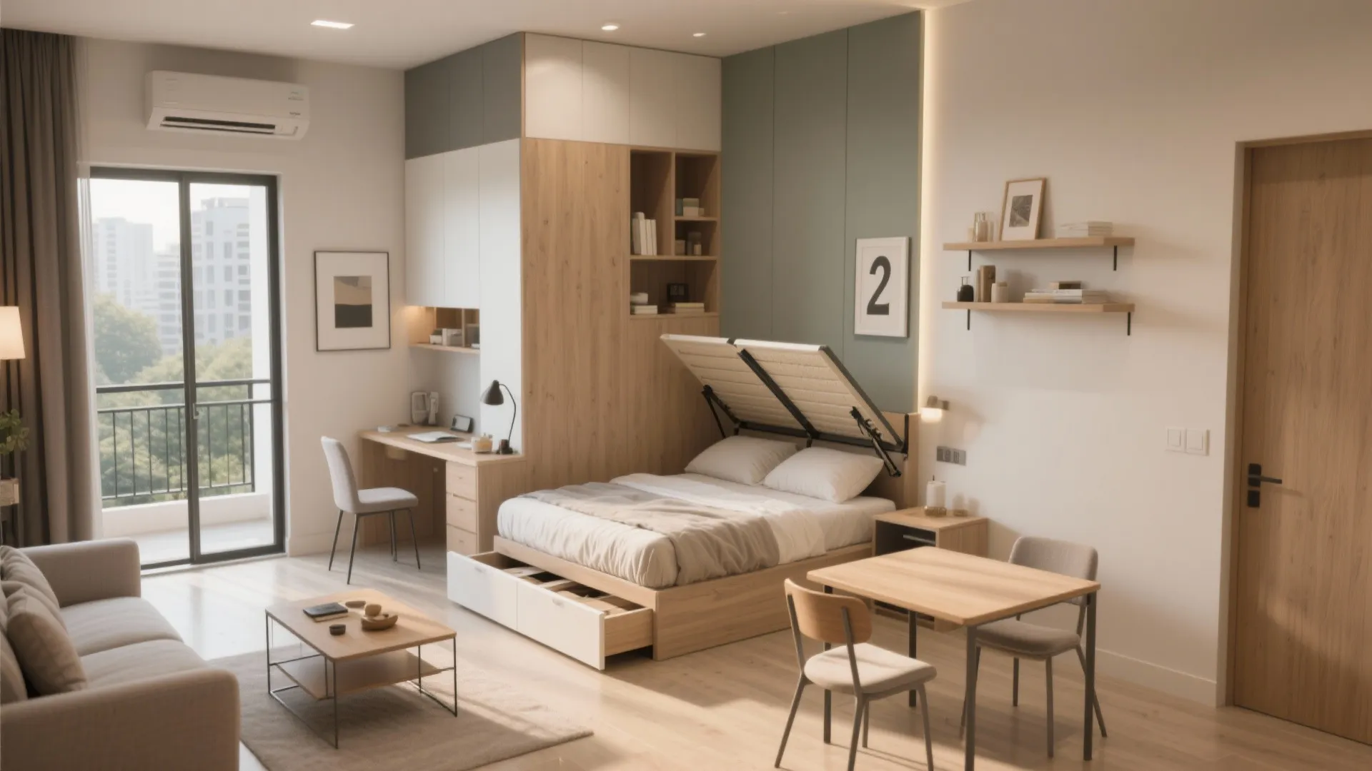 5) Multi-functional furniture and micro-zones that flex