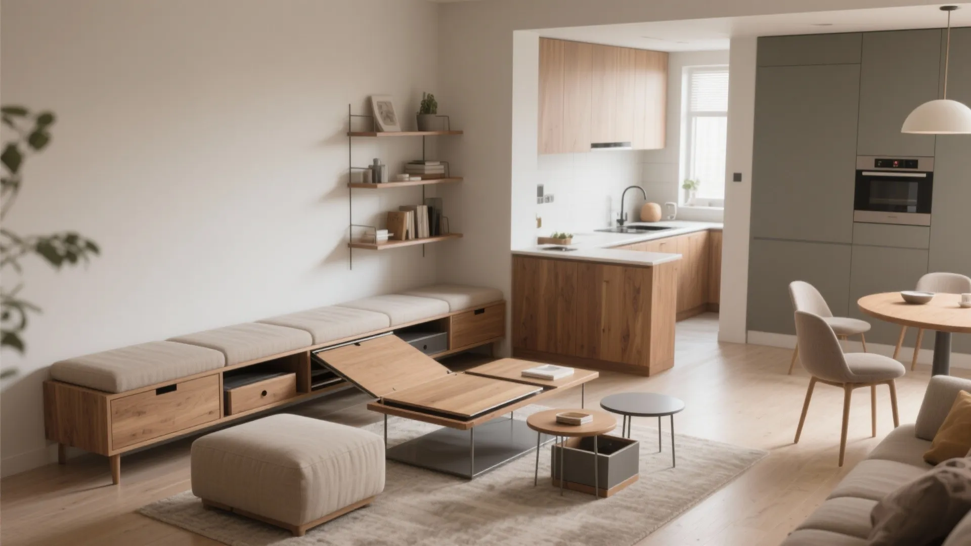 Multi-Functional Furniture & Hidden Storage