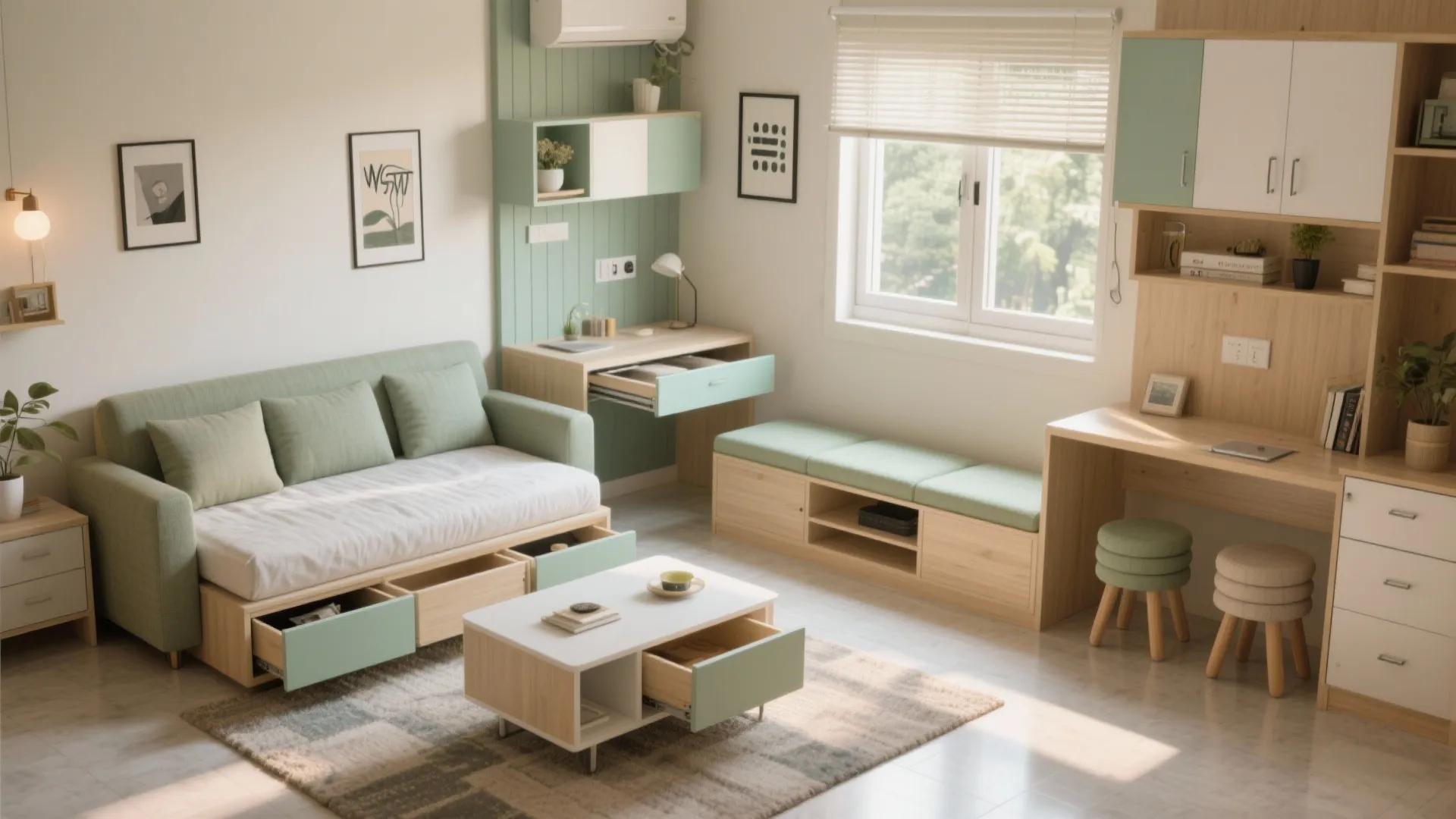 Multifunctional Furniture That Hides Storage