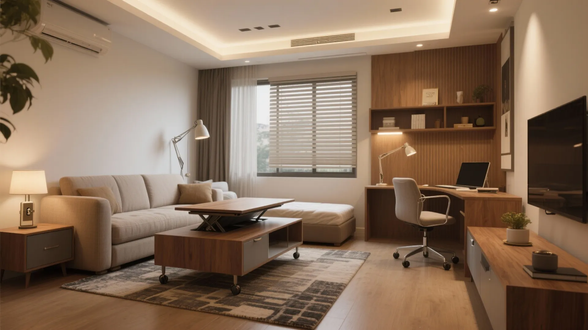 Multipurpose Furniture and Flexible Zoning