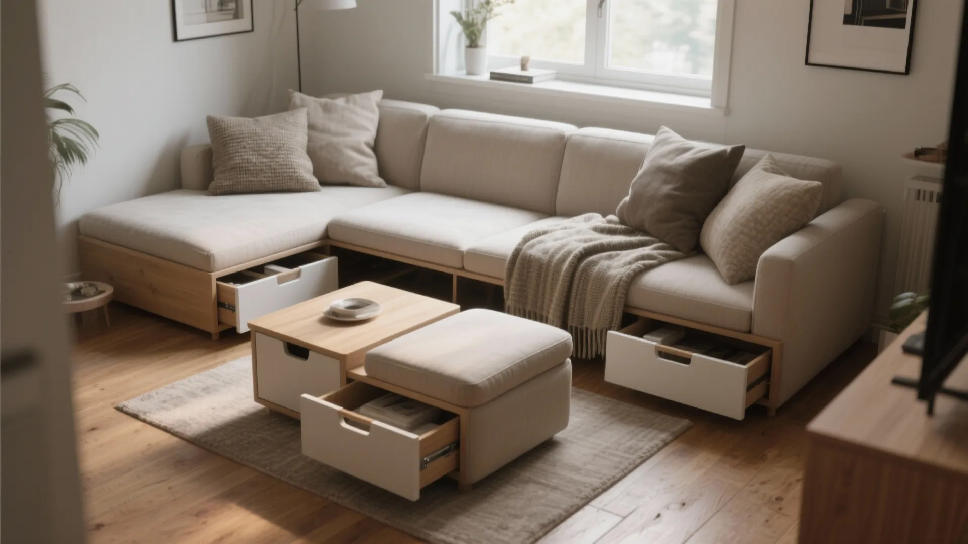 1. Choose multipurpose furniture