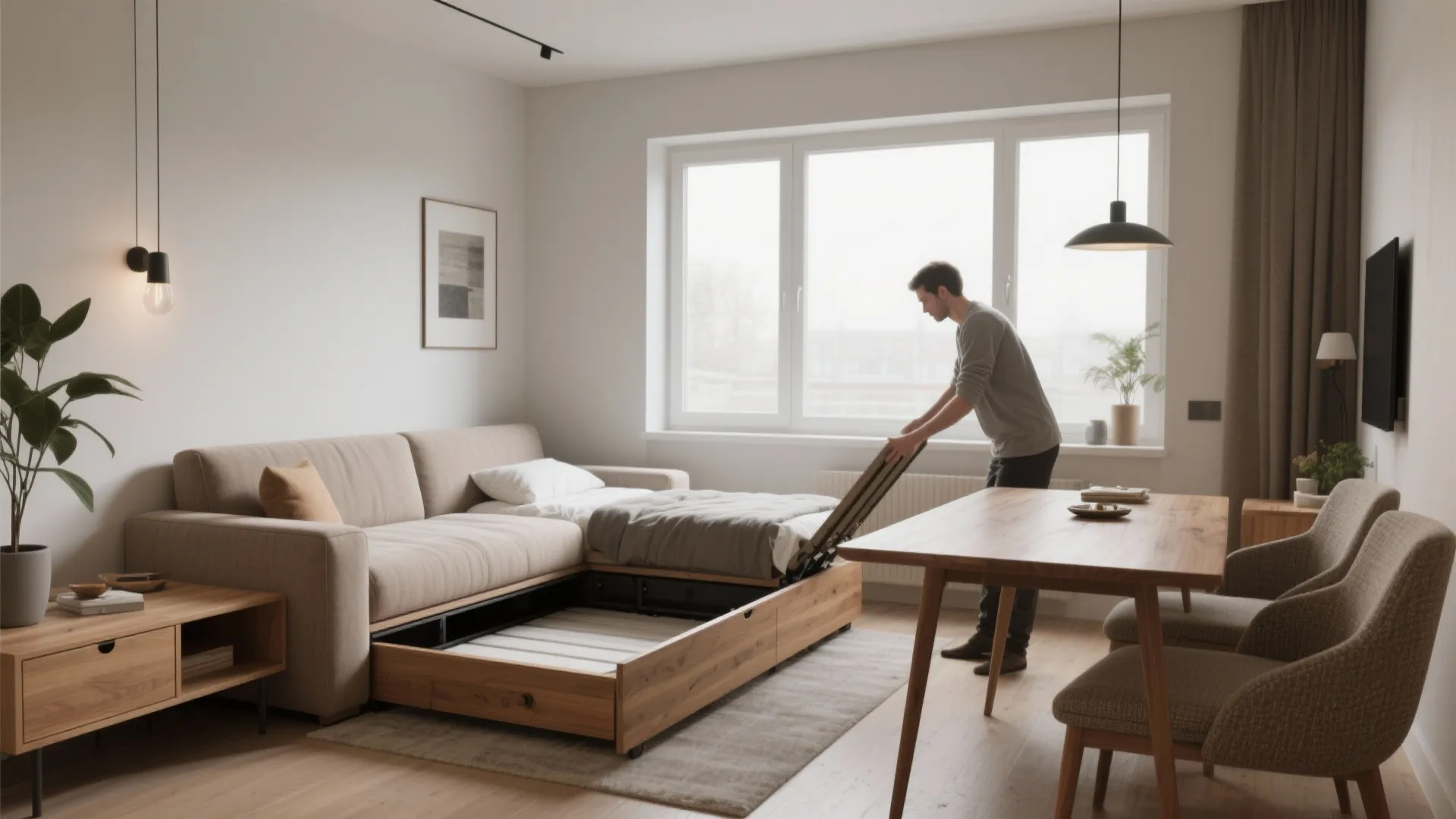 2. Embrace multifunctional furniture