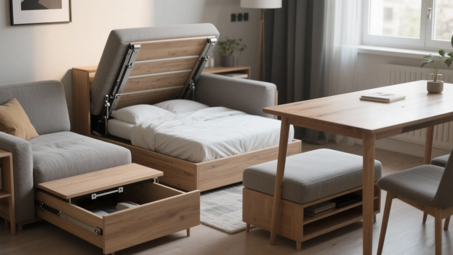 1. Multi-purpose furniture that actually performs