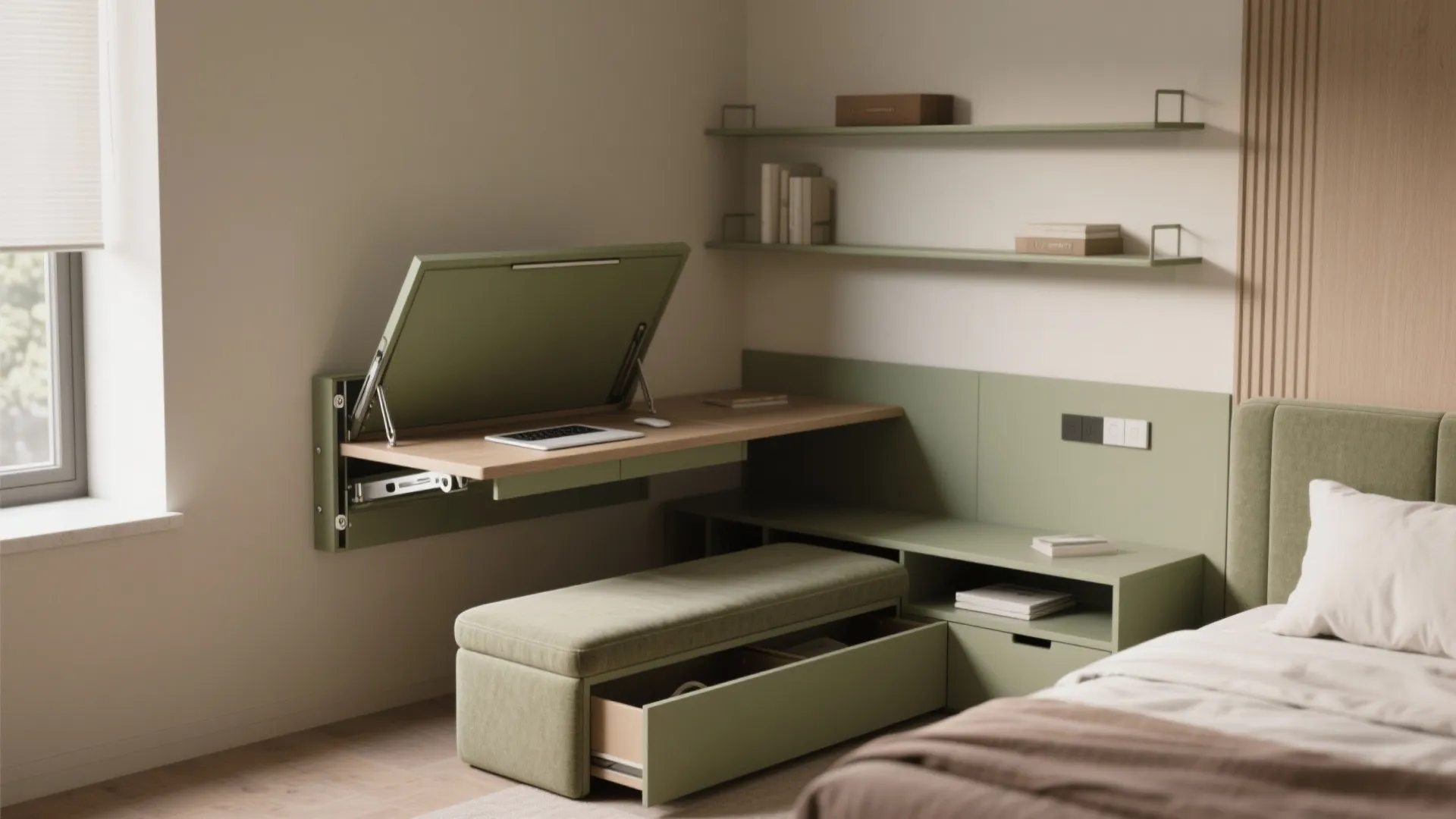 2. Use multi-functional furniture
