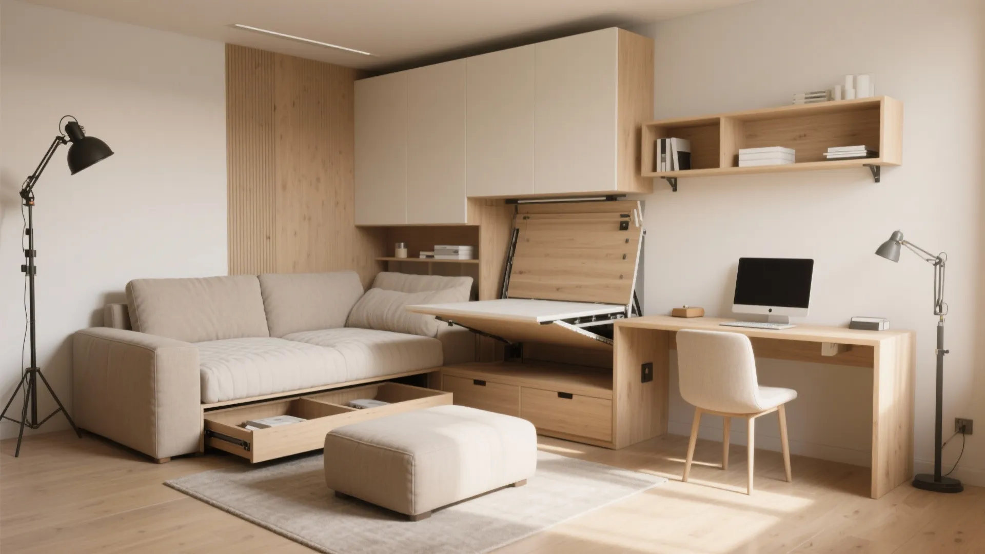 1. Choose multifunctional furniture