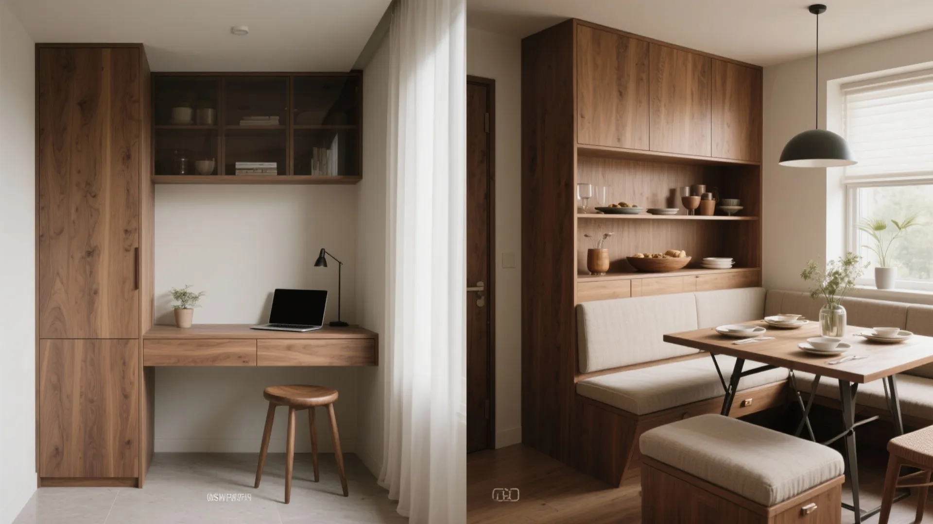 4. Multifunctional furniture and compact layouts