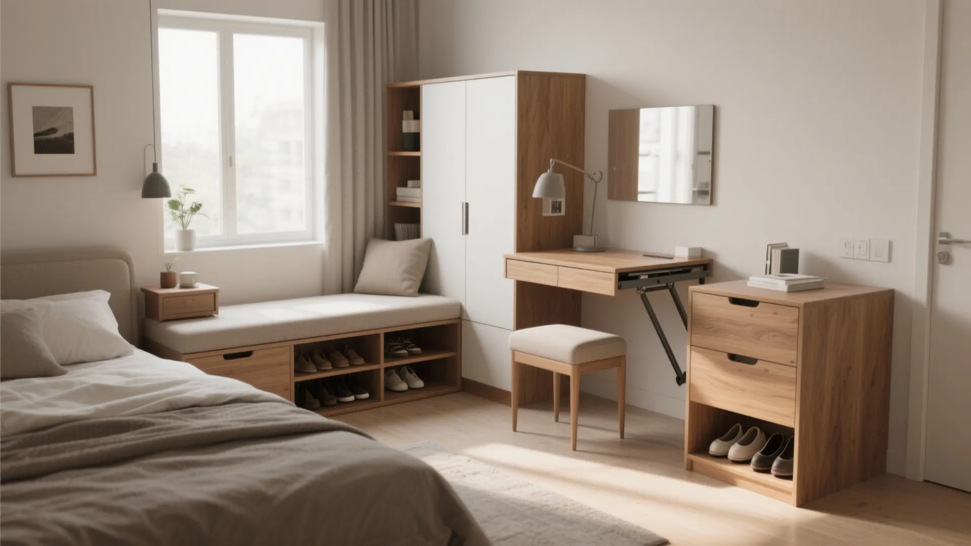 4. Multipurpose furniture for tiny rooms