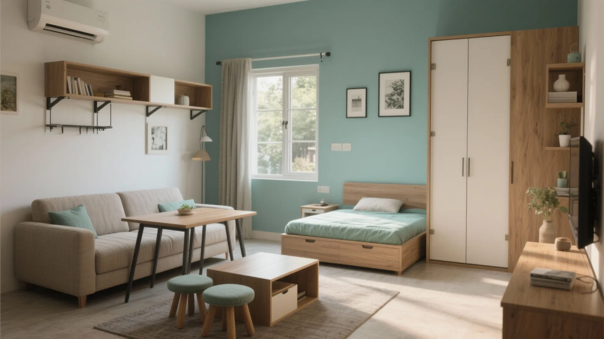 Multifunctional Furniture: Sofa-Cum-Bed, Folding Tables, and More