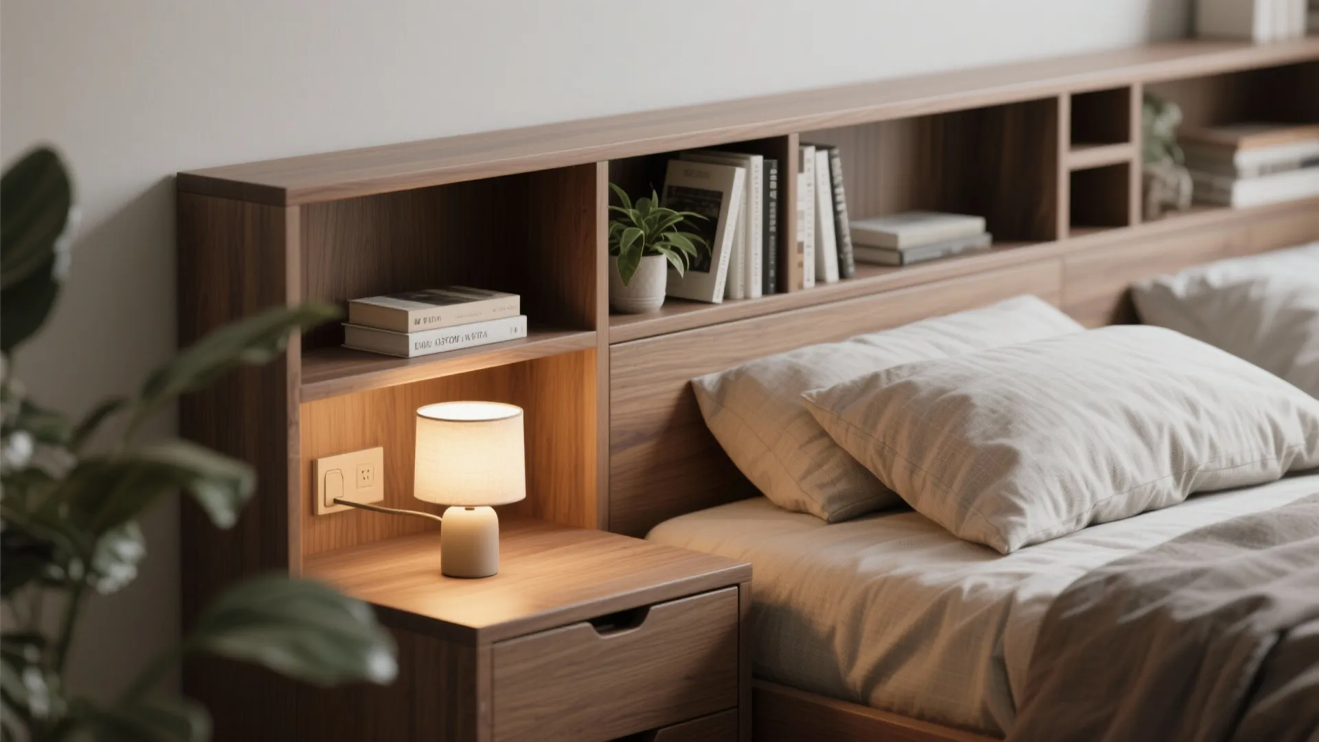 2. Choose a multifunctional headboard
