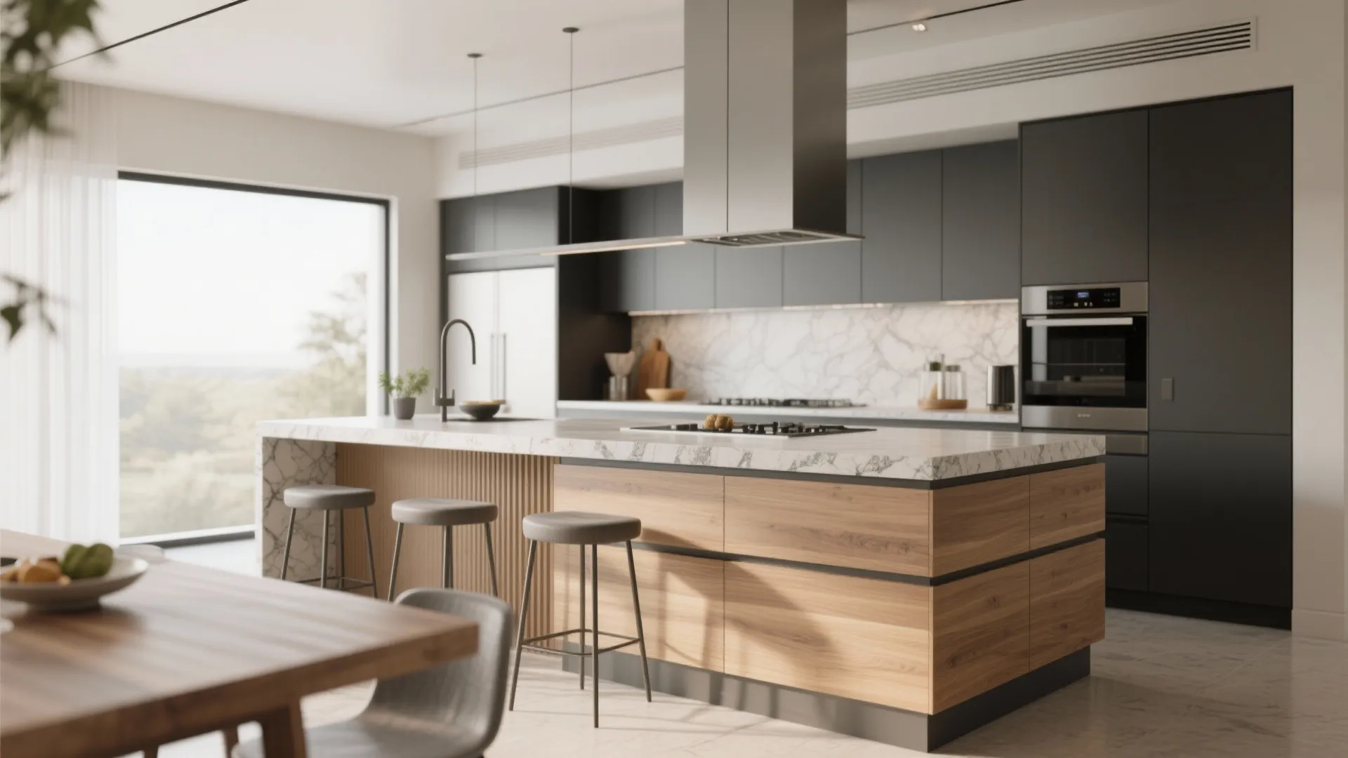 1. Multi-Height Countertops