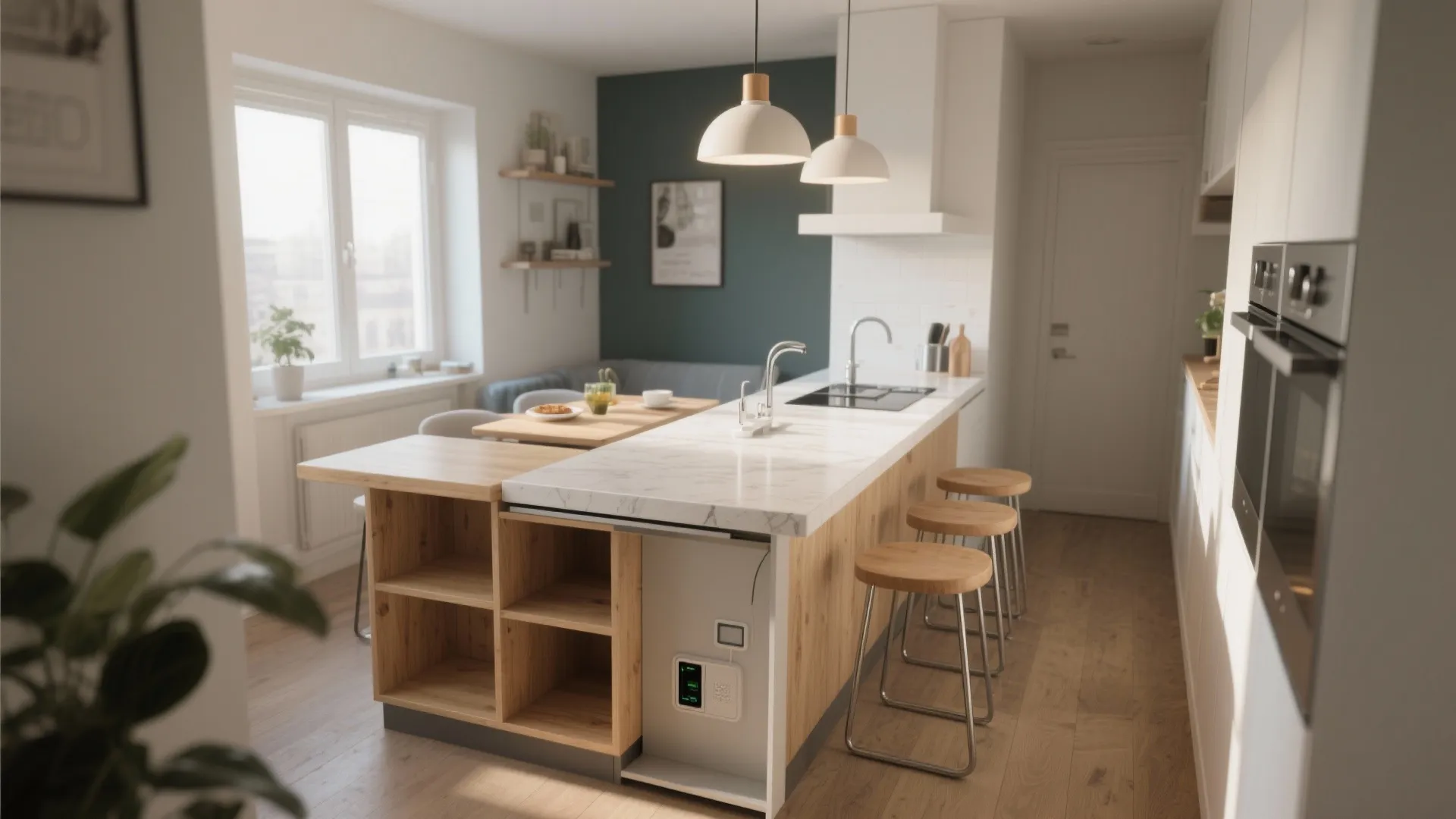 3. Make islands and tables multi-functional