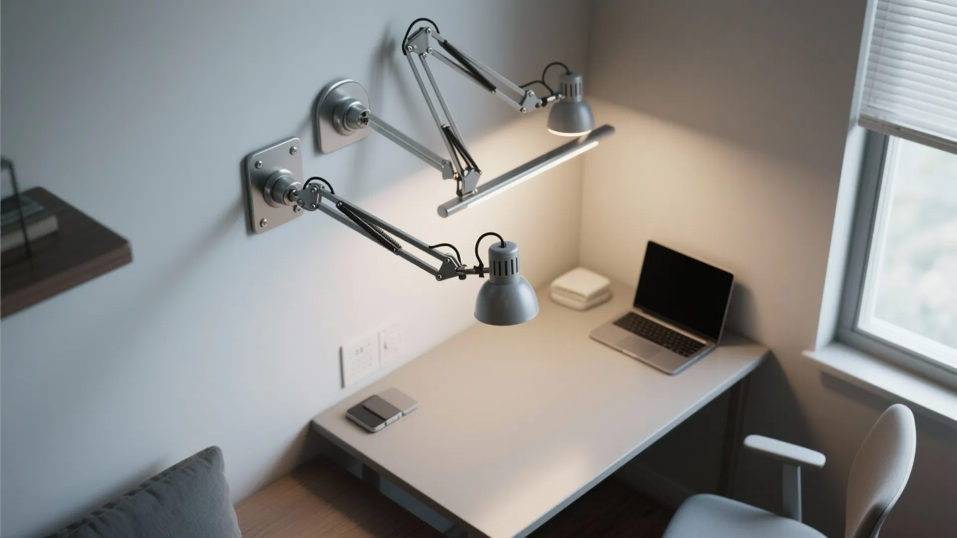 3. Multi-joint adjustable sconces for home offices