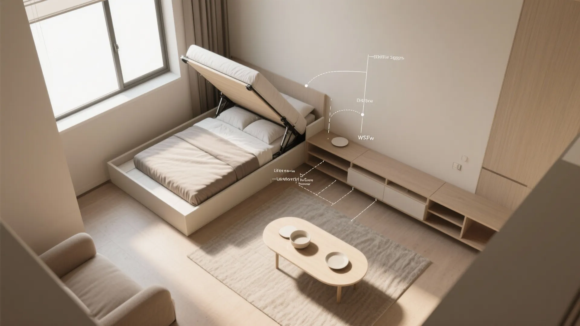 Multifunctional furniture that actually fits