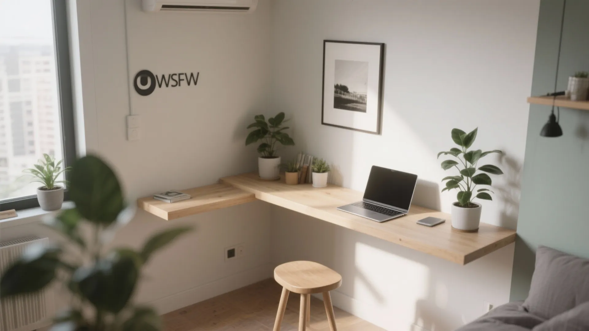 5. Multi-functional ledges that double as desks and headers