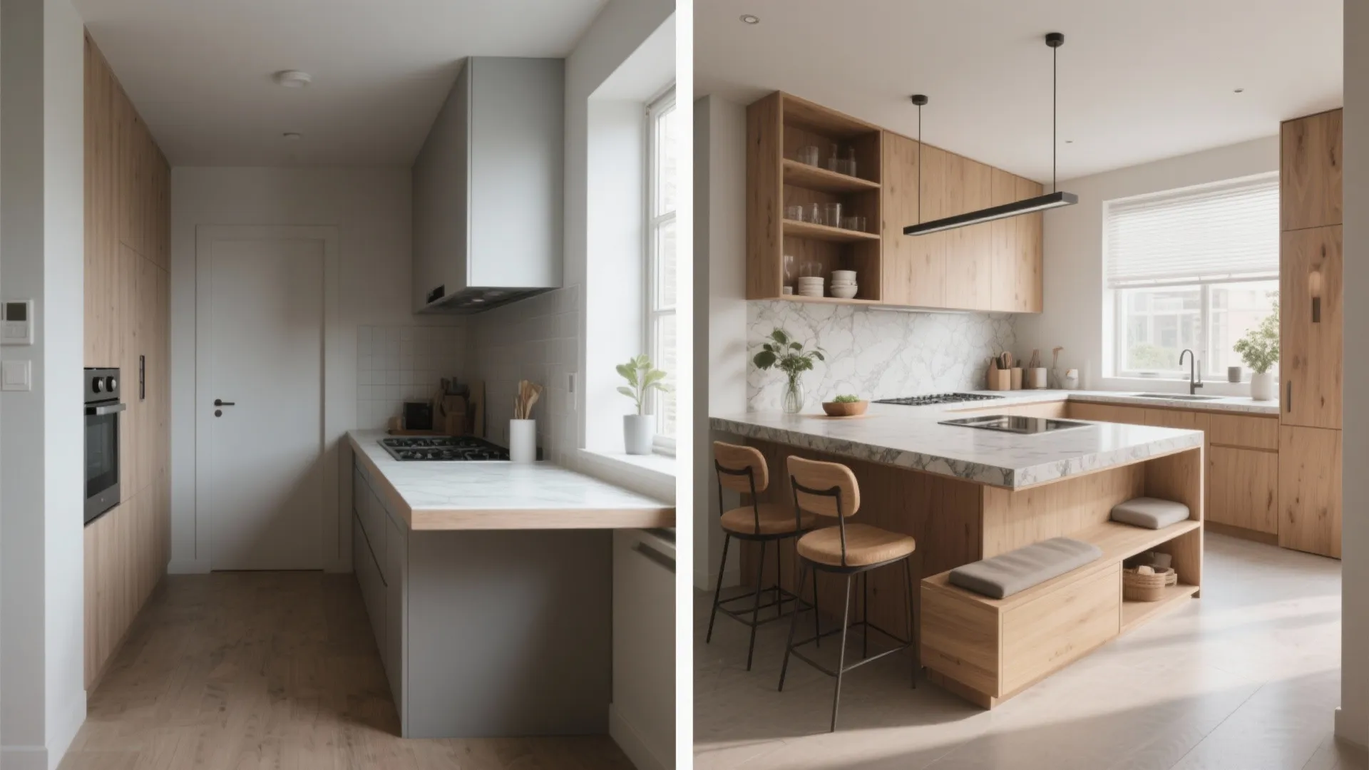 5. Multi-level island or cantilevered island extension