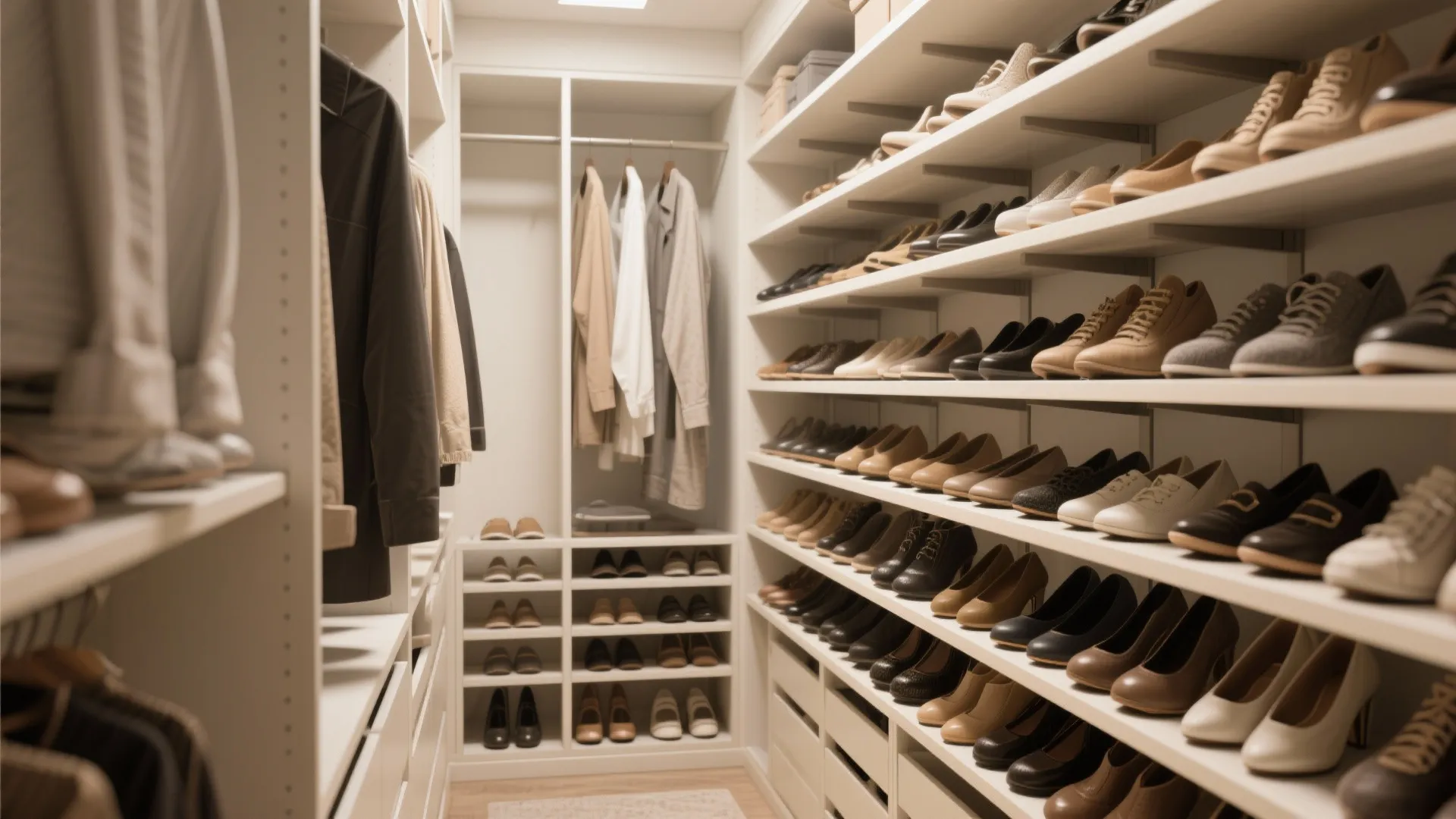 Multi-level shoe storage