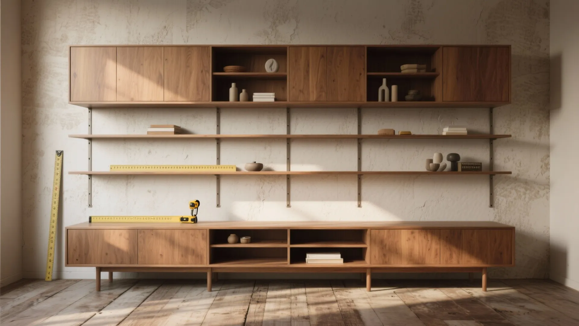 1. Multi-level storage that reads like furniture