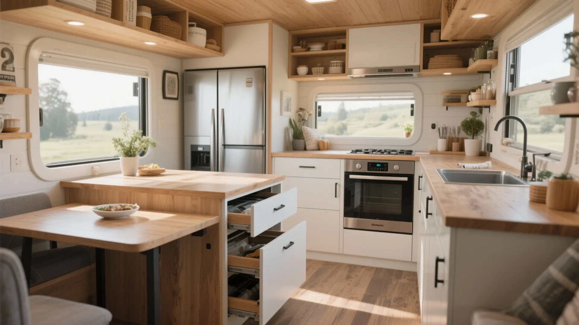 2. Multi‑purpose kitchen islands