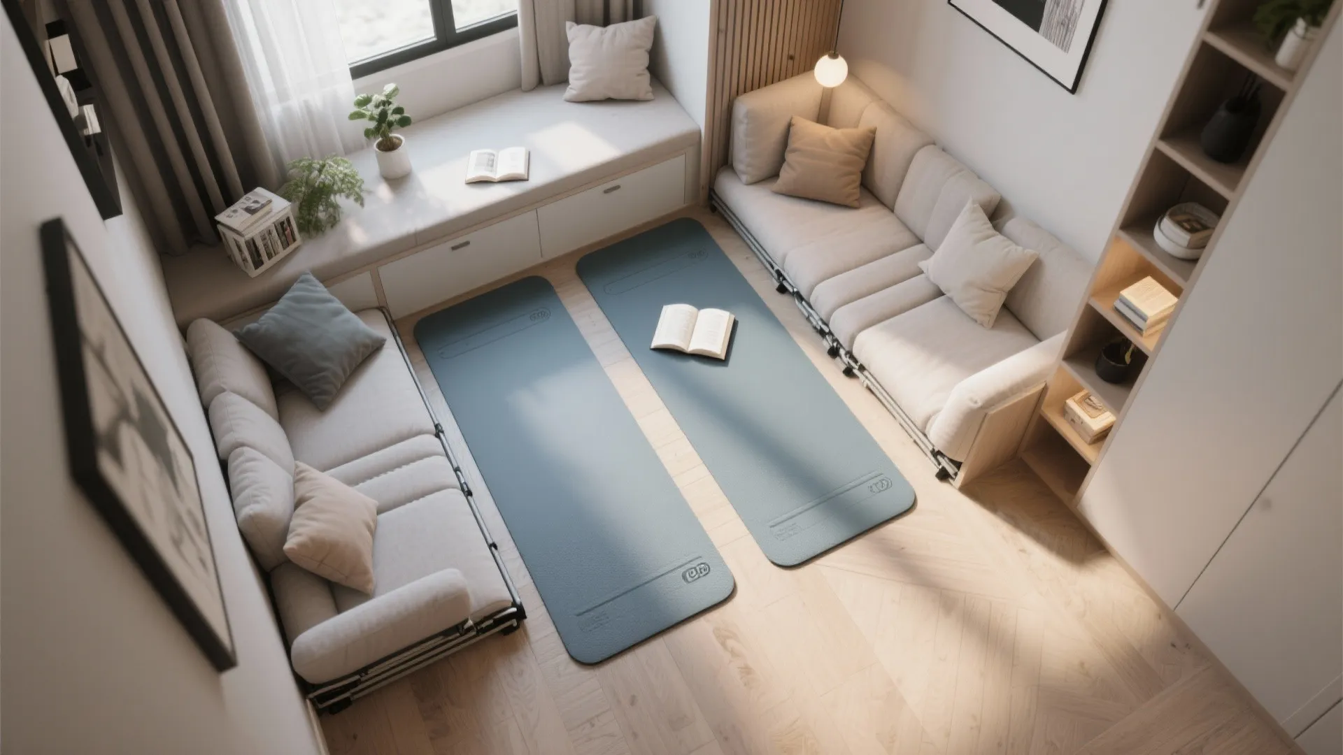 Multi-purpose mat zones