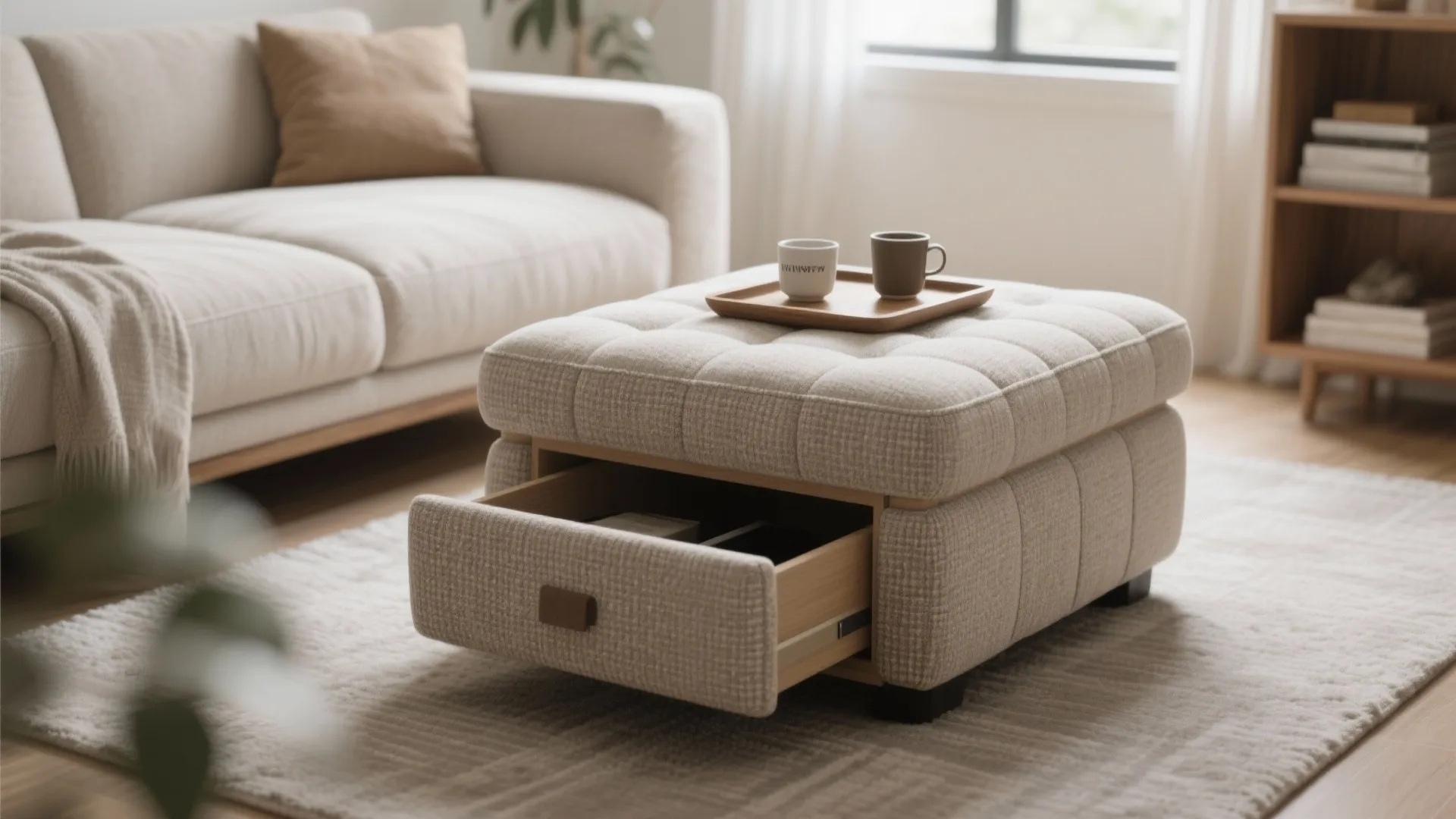 4. Multi-Functional Ottoman