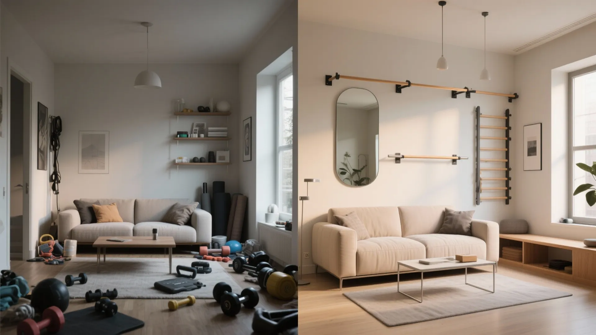 4. Multi-purpose zones: the living room that doubles as a studio