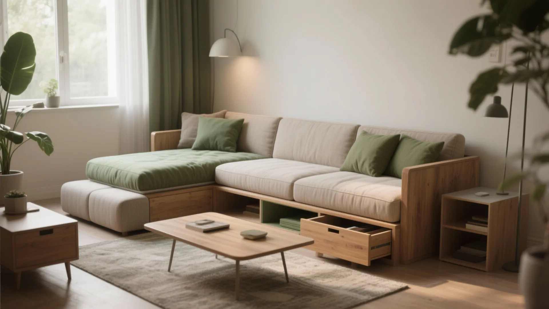 1. Choose multi-functional seating