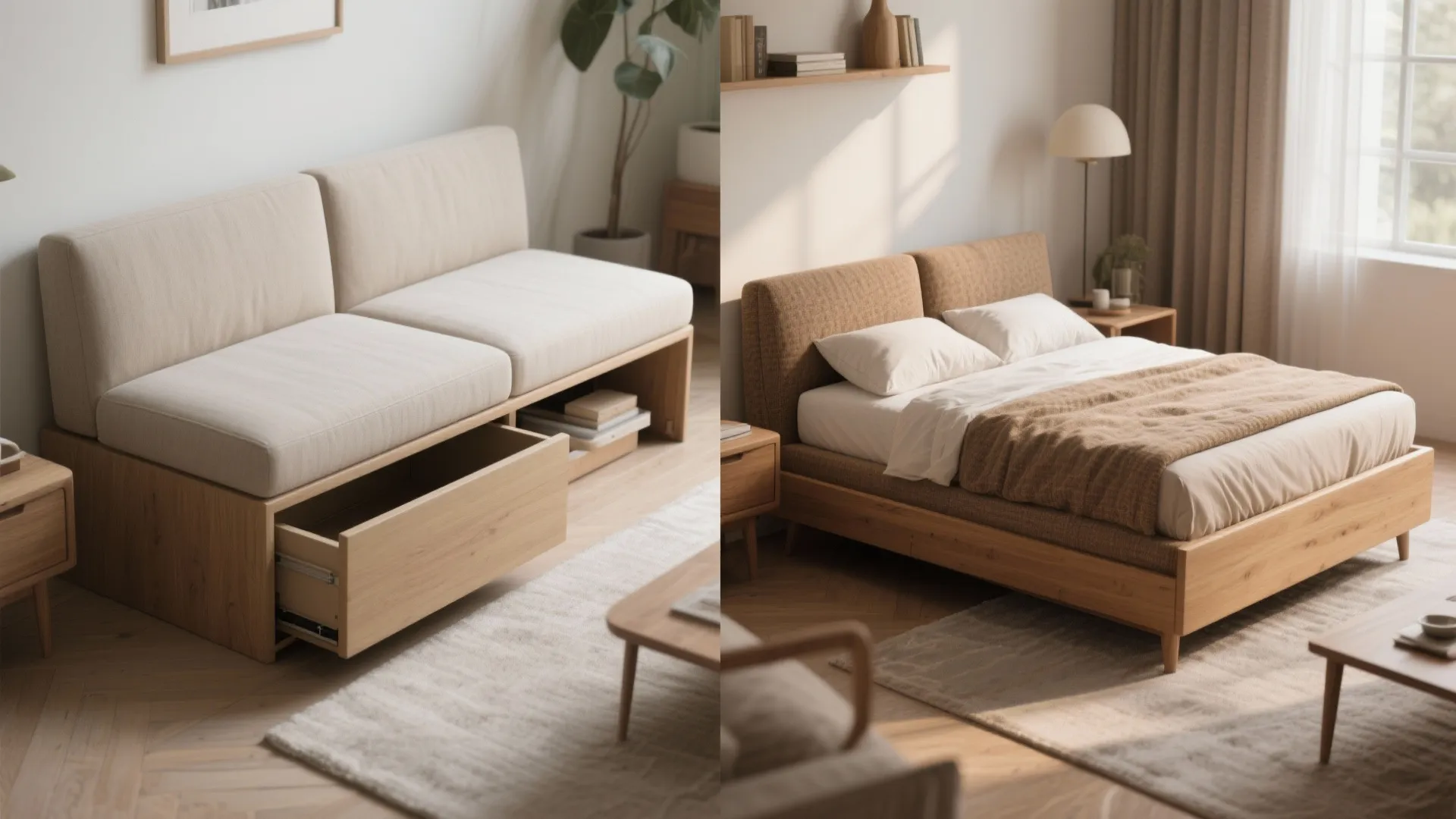 2. Multi-functional seating that doubles as storage
