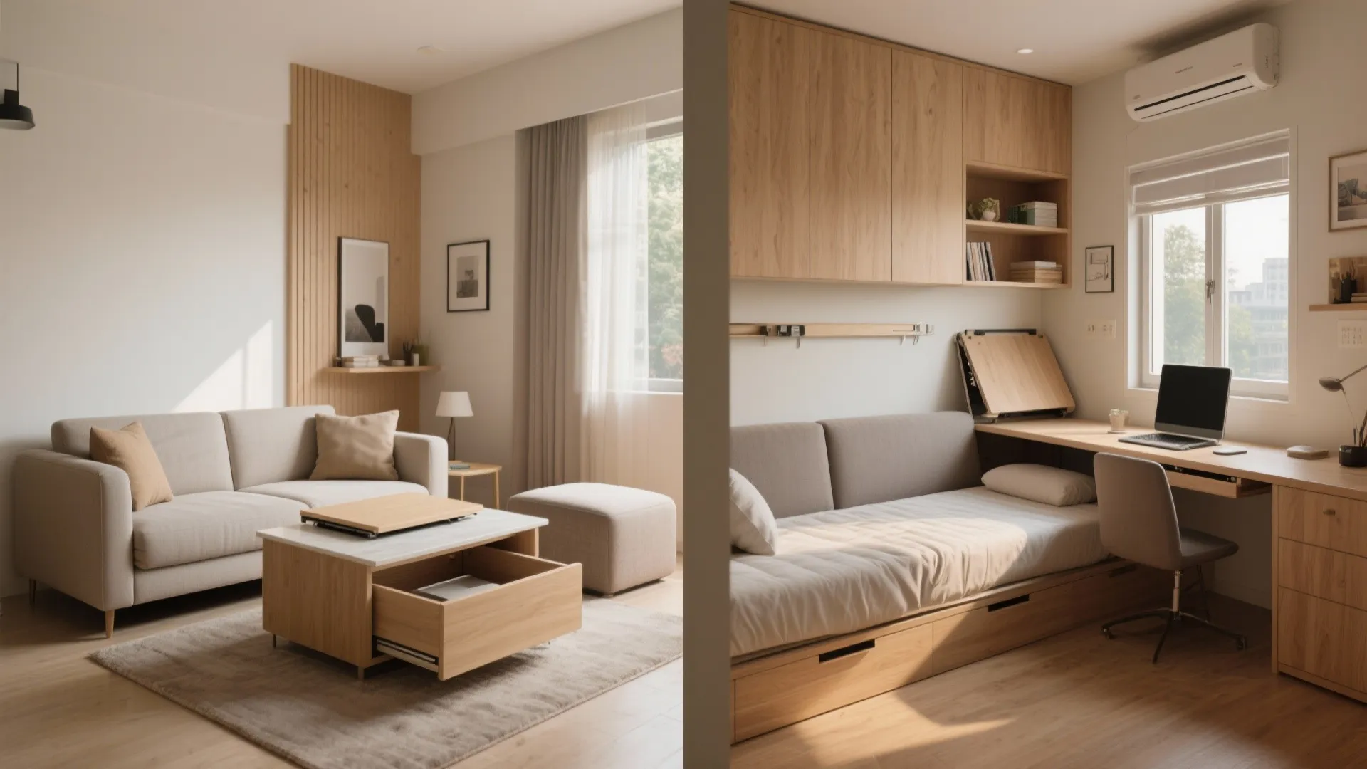 Multi-Functional Furniture with Hidden Storage