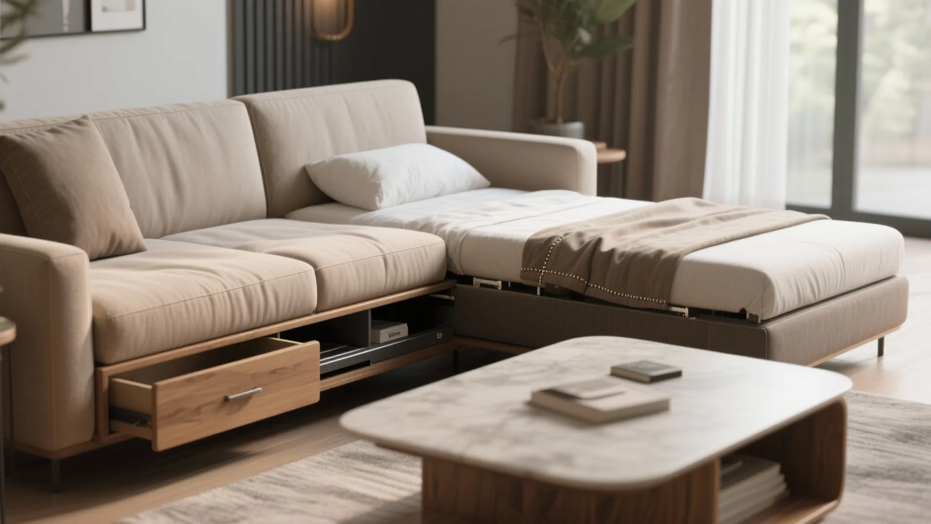 2. Flexible, multifunctional furniture