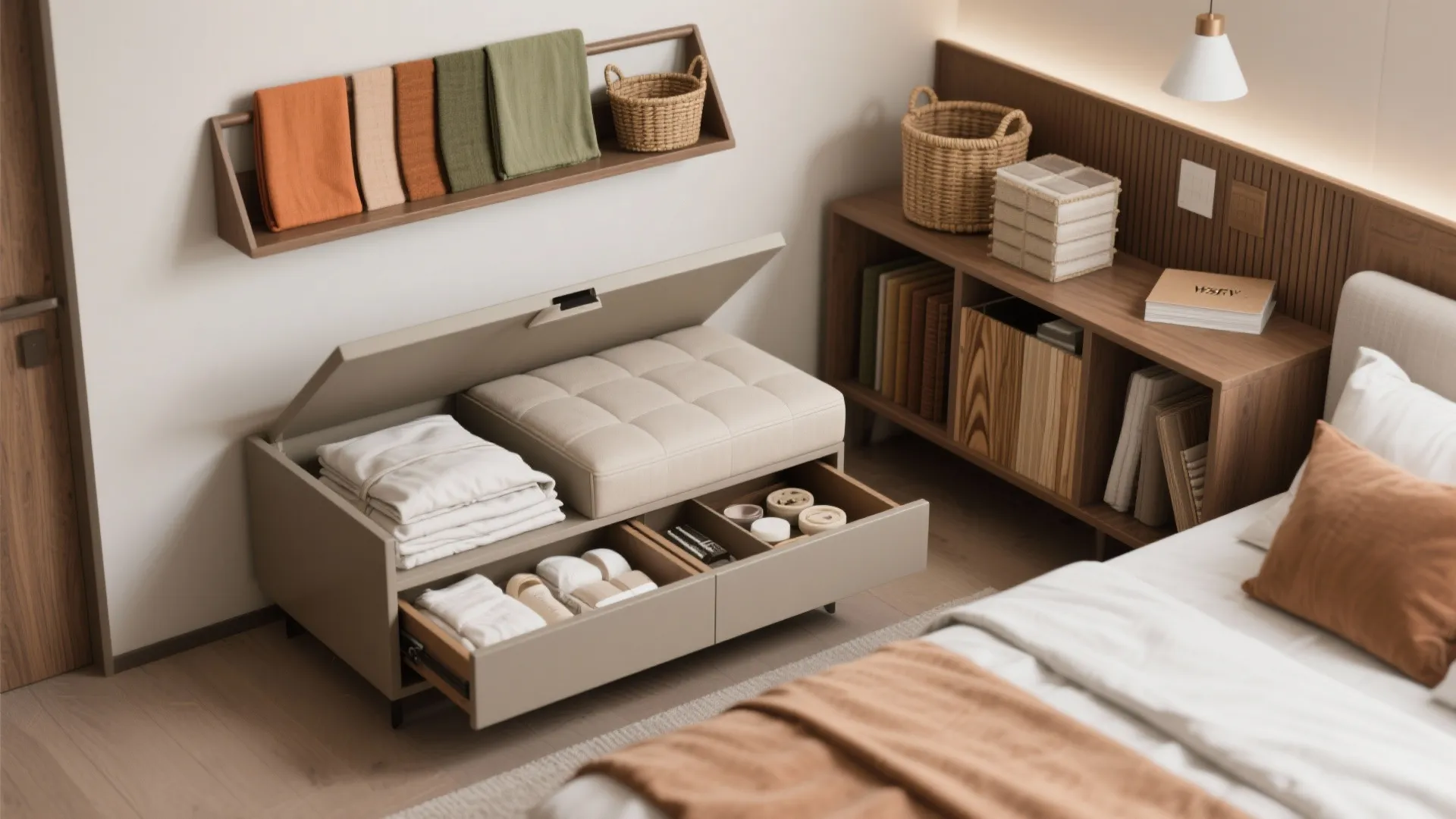 2. Use multi-functional storage