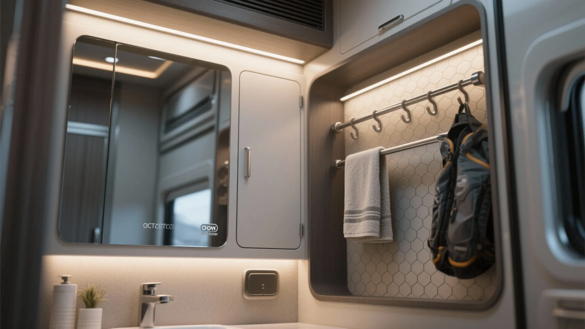 5. Multi-function storage and towel warming