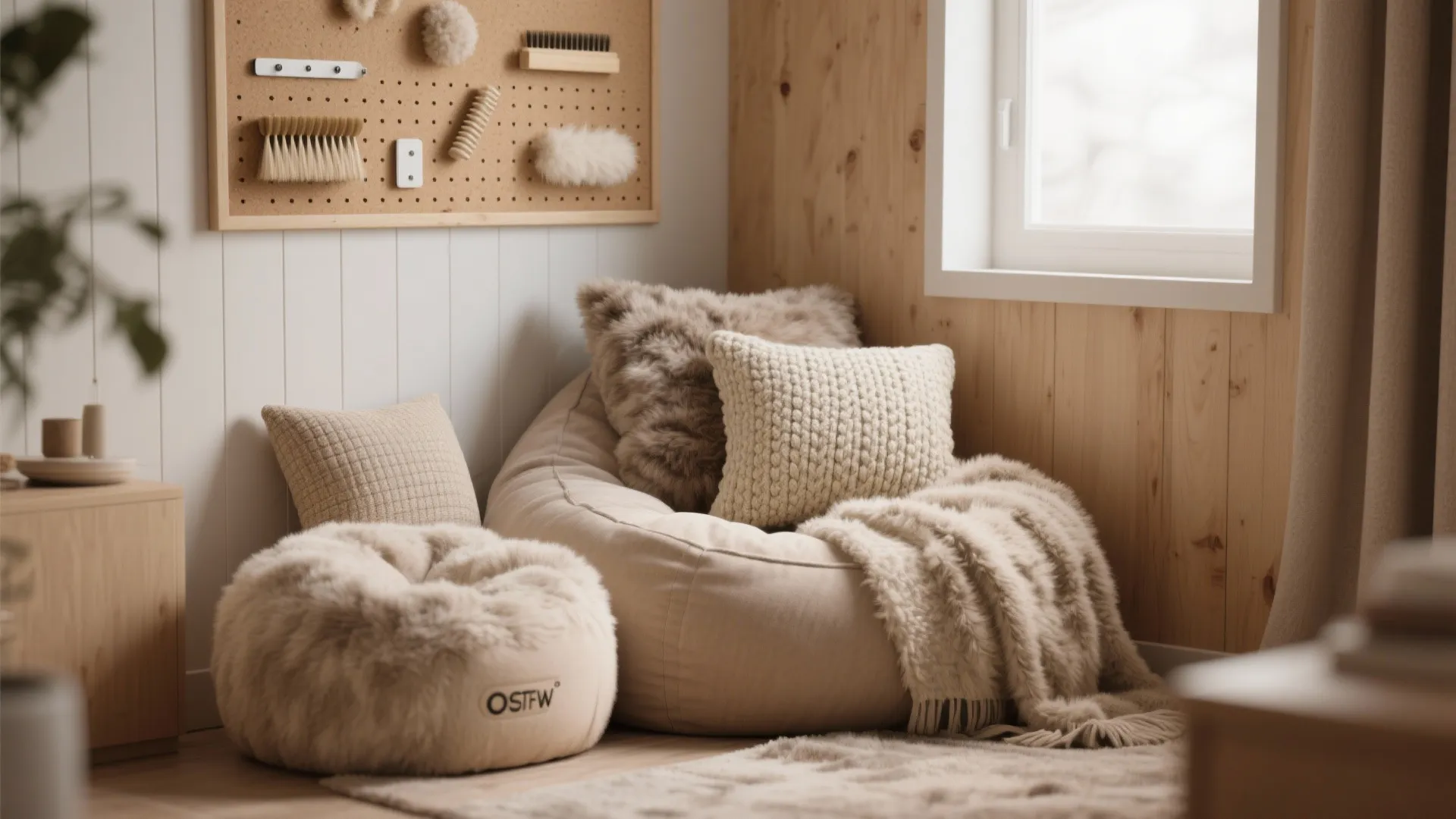 1. Multi-texture Cozy Corner