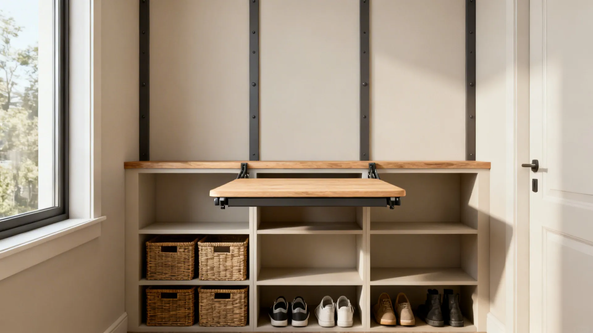 3. Multi-tier folding station with storage