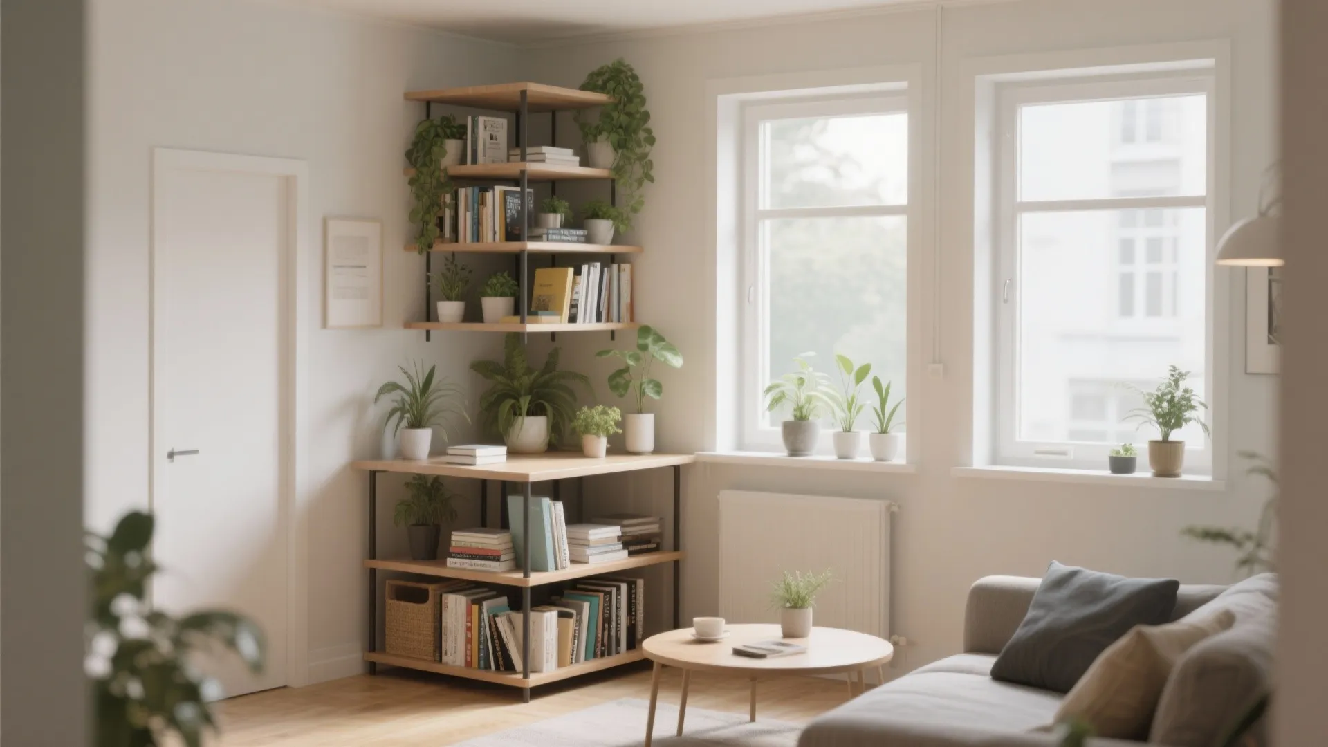 Multi-tier Corner Storage Table